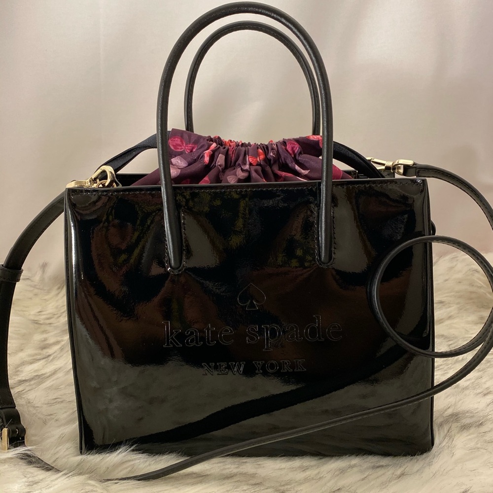 Kate Spade Shopper Trista Patent Black🖤
